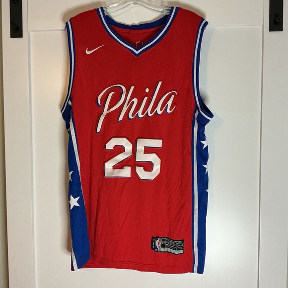 Nike Other - Philadelphia 76ers Ben Simmons #25 Nike Swingman NBA Jersey Mens‎ Red
